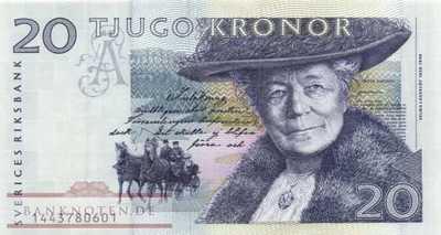 Schweden - 20  Kronor (#061a-91_UNC)