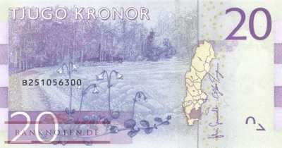 Schweden - 20  Kronor (#069a_UNC)