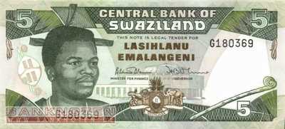 Swaziland - 5 Emalangeni (#019a_UNC)