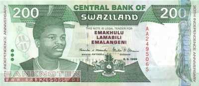 Swaziland - 200  Emalangeni (#028a_UNC)