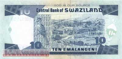 Swaziland - 10  Emalangeni (#029a_UNC)