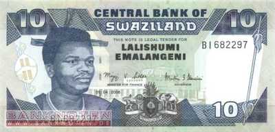 Swaziland - 10  Emalangeni (#029c_UNC)