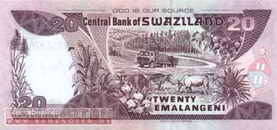 Swaziland - 20 Emalangeni (#030a_UNC)
