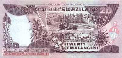 Swaziland - 20 Emalangeni (#030c_UNC)
