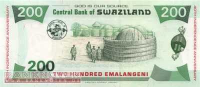 Swaziland - 200  Emalangeni (#035_UNC)