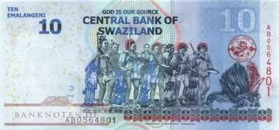 Swaziland - 10  Emalangeni (#036b_UNC)
