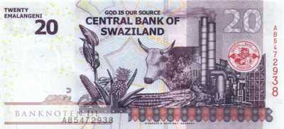 Swaziland - 20  Emalangeni (#037c_UNC)