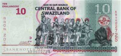 Swaziland - 10  Emalangeni (#041a_UNC)