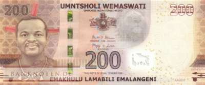 Swaziland - 200  Emalangeni (#043_UNC)