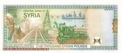 Syria - 1.000  Pounds (#111b_UNC)