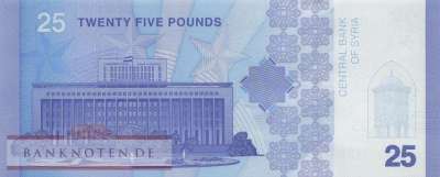 Syrien - 25  Pounds - Ersatzbanknote (#120R_UNC)