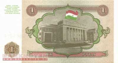 Tadschikistan - 1 Rubel (#001a_UNC)