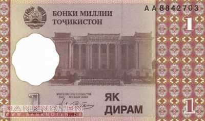 Tadschikistan - 1  Diram (#010a-1_UNC)