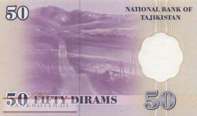 Tadschikistan - 50  Dirams (#013a-2_UNC)