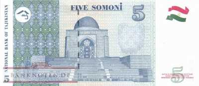 Tadschikistan - 5  Somoni (#015a-2_UNC)