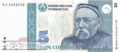 Tajikistan - 5  Somoni (#015a-2_UNC)
