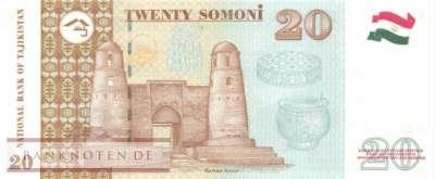 Tadschikistan - 20  Somoni (#017a-2_UNC)