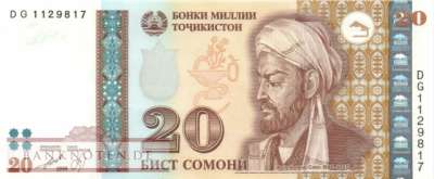 Tadschikistan - 20  Somoni (#017a-2_UNC)