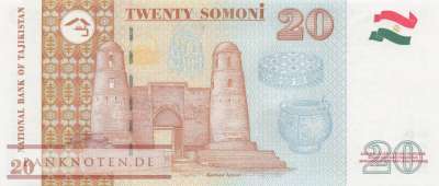 Tadschikistan - 20  Somoni (#017b_UNC)