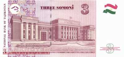 Tajikistan - 3  Somoni (#020_UNC)
