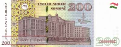 Tajikistan - 200  Somoni (#021c_UNC)