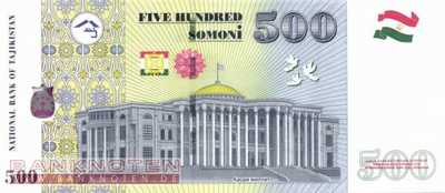 Tajikistan - 500  Somoni (#022a_UNC)