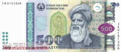 Tajikistan - 500  Somoni (#022a_UNC)