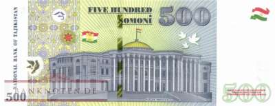 Tadschikistan - 500  Somoni (#022c_UNC)