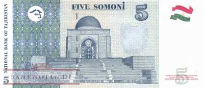 Tajikistan - 5  Somoni (#023_UNC)