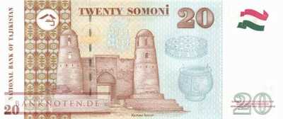 Tadschikistan - 20  Somoni (#025a_UNC)