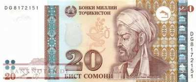 Tadschikistan - 20  Somoni (#025a_UNC)