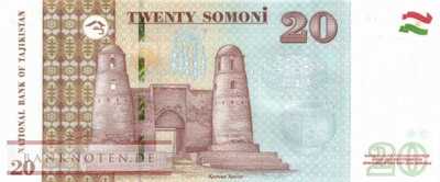 Tajikistan - 20  Somoni (#025c_UNC)