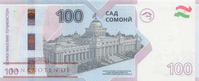 Tadschikistan - 100  Somoni - 25 Years Somoni (#029_UNC)