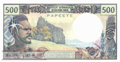 Tahiti - 500  Francs (#025d_UNC)