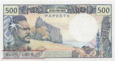 Tahiti - 500  Francs (#025d_VF)