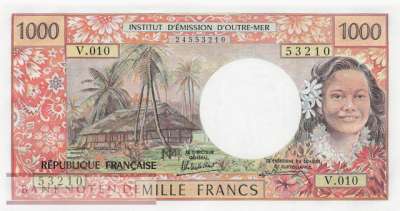 Tahiti - 1.000  Francs (#027d_UNC)