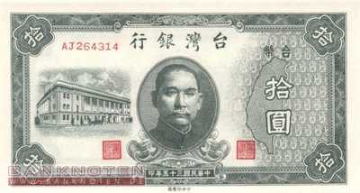 Taiwan - 10  Yüan (#1937_UNC)