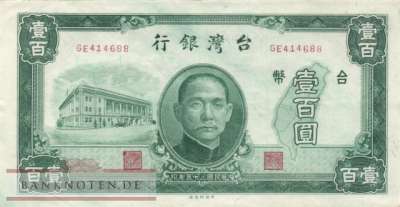 Taiwan - 100  Yüan (#1939_VF)