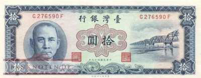 Taiwan - 10  Yüan (#1969_UNC)