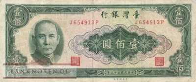 Taiwan - 100  Yuan (#1977_F)