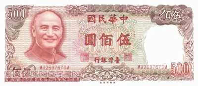 Taiwan - 500  Yüan (#1987_UNC)