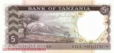 Tansania - 5  Shilingi (#001a_UNC)