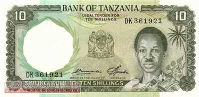 Tansania - 10  Shilingi (#002e_UNC)