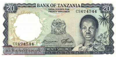 Tanzania - 20  Shilingi (#003e_UNC)