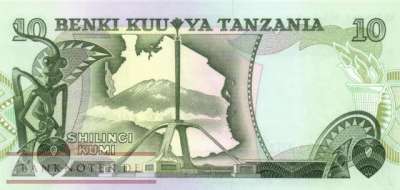 Tanzania - 10  Shillings (#006a_UNC)