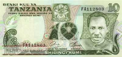 Tanzania - 10  Shilingi (#006b_UNC)