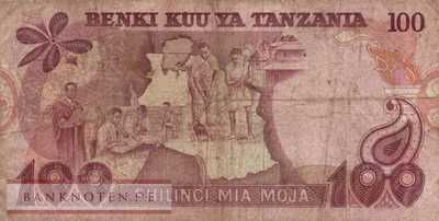 Tansania - 100  Shilingi (#008c_F)
