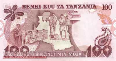 Tanzania - 100  Shilingi (#008d_UNC)