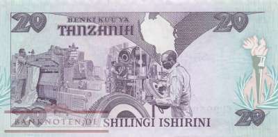 Tansania - 20  Shilingi (#012_UNC)