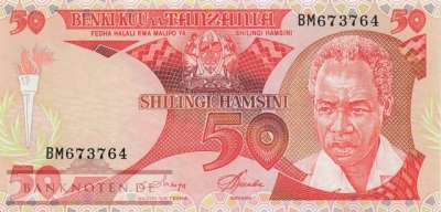 Tansania - 50  Shilingi (#013_UNC)